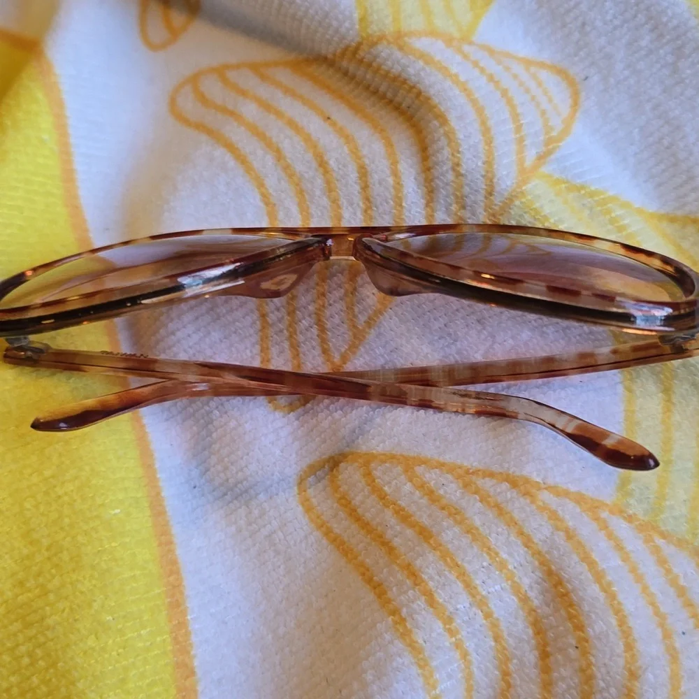 VGUC- Vintage Large Pilot Sunglasses with Gradient Lens Tortoise Frame - Picture 14 of 14